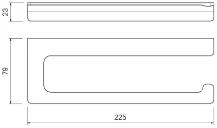  IDDIS Slide SLISC00i43 Держатель для туалетной бумаги без крышки сплав металлов хром