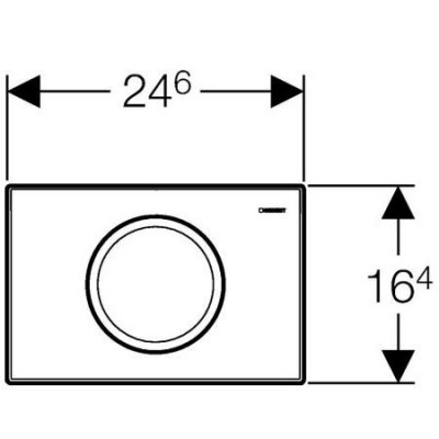 Geberit Delta 11 115.120.21.1 Клавиша смыва (Хром глянцевый)