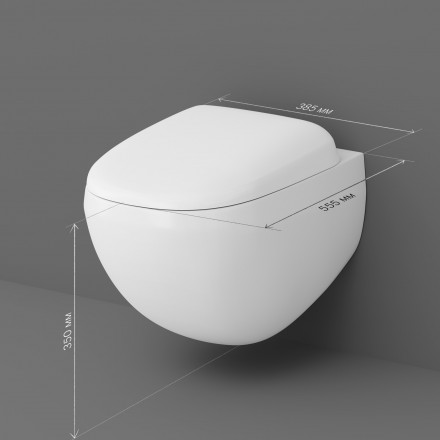 Am.pm Sensation C301700WH Унитаз подвесной безободковый без сиденья