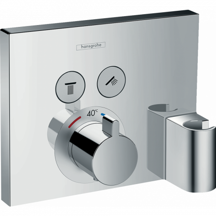 Hansgrohe ShowerSelect 15765000 смеситель термостат для душа на 2 потребителя (внешняя часть)