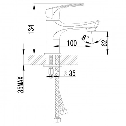 Lemark Plus Shape LM1706C смеситель для раковины