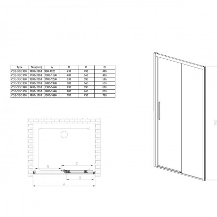 Vincea Soft VDS-3SO110CL душевая дверь