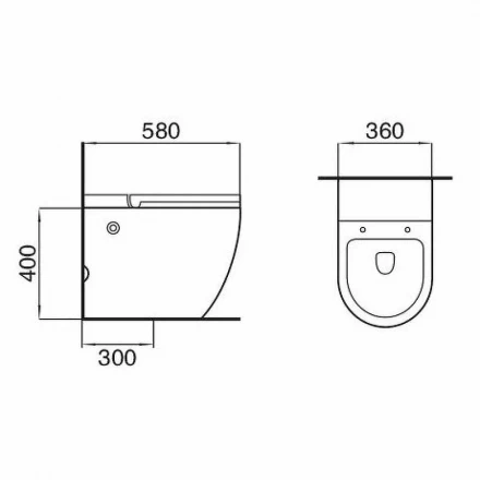 Ceruttispa Sella Plus CT10198 Унитаз с функцией импульсного смыва