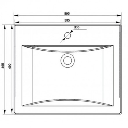 Altasan Elita 60x50 Раковина для монтажа над стиральной машиной