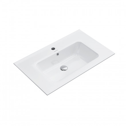 Kerama Marazzi Piano 75 раковина, белая глянцевая