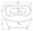 Belbagno BB05 Акриловая ванна 182x75