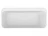 UNI-FLOW KUBE FS324-1700 Gloss White Ванна отдельностоящая