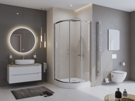 BelBagno UNO-195-R-2-90-C-Cr душевой уголок