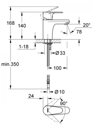 Grohe Vigour Clivia 75140026 смеситель для раковины