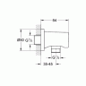 Grohe Rainshower 27057000 шланговое подсоединение Grohe Rainshower 27057000 шланговое подсоединение