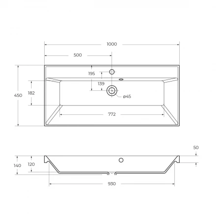 BelBagno MARINO-1200-2C-SO-RW-P тумба с раковиной подвесная