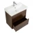 BelBagno MARINO-CER-1200-4C-SO-2-BRDL-P тумба с раковиной на две чаши четырьмя ящиками подвесная