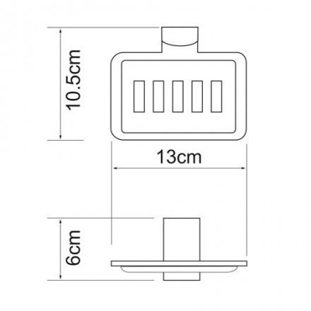 Wasserkraft Leine WHITE К-5069WHITE Мыльница решетка
