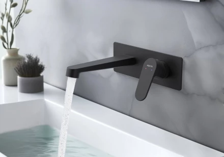 AQUATEK ОБЕРОН AQ1213MB смеситель для раковины настенный