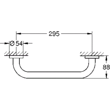 Grohe Essentials 40793001 Поручень для ванной средний