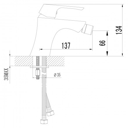 Lemark Unit LM4508C смеситель для биде