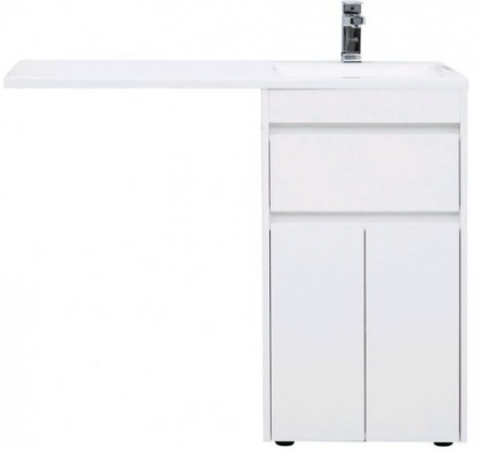 Aquanet Токио 110 R белый тумба с раковиной (напольная, 1 ящик, 2 дверцы)