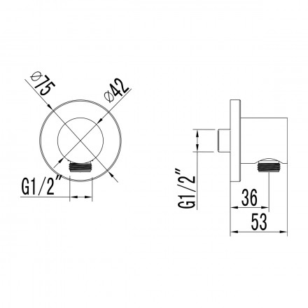 Lemark LM3783BL Подключение для душевого шланга