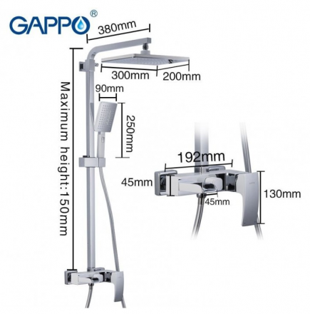 Gappo G2407-30 Jacob душевая стойка