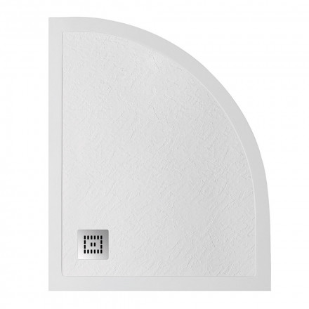 BelBagno UNO TRAY-MR-UNO-RH-120/80-550-35-W-L-CR душевой поддон из искусственного мрамора в комплект