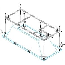 Cezares Plane Solo Mini 170x70 Металлический каркас