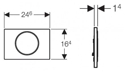 Geberit Sigma10 115.758.KJ.5 Клавиша смыва (Белый)