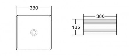 BelBagno BB1407 накладная раковина