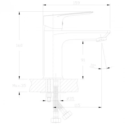 Rossinka RS27 RS27-11 Смеситель для раковины