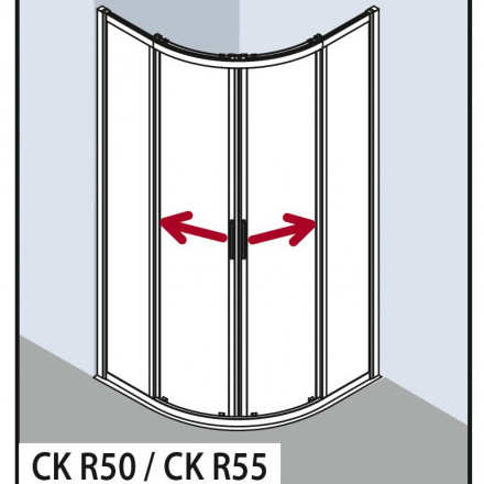 Kermi Cada Xs CKR5509020VPK Душевой угол 90x90