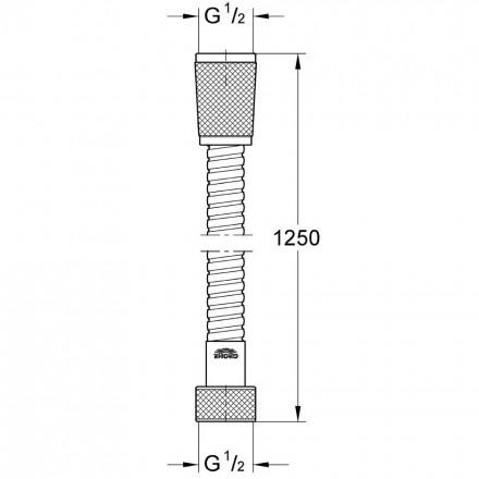 Grohe 28142000 Relexa Душевой шланг 1.25 м