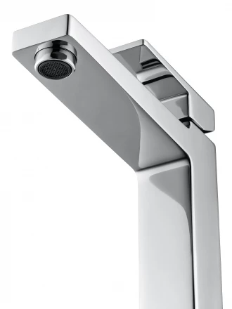 Wonzon &amp; Woghand Cube 2.0 WW-88019068-CR Смеситель для раковины высокий черный матовый