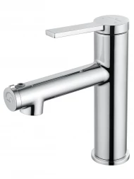 Wonzon &amp; Woghand WW-H1017-CR Смеситель для раковины с функцией полоскания черный матовый