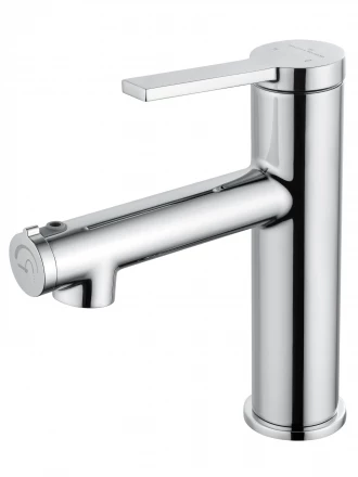 Wonzon &amp; Woghand WW-H1017-CR Смеситель для раковины с функцией полоскания черный матовый