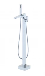 Wonzon &amp; Woghand Fit WW-88649009-CR Смеситель для ванны напольного монтажа черный матовый