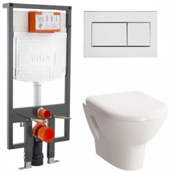 Vitra Zentrum L-box 9012B003-7206 Унитаз подвесной в комплекте с инсталляцией