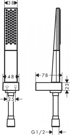 Hansgrohe Rainfinity 100 1jet 26856000 Душевой набор