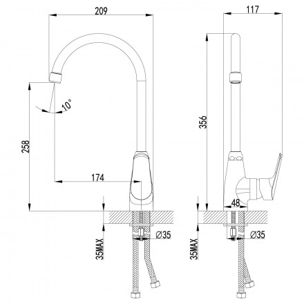 Lemark Partner LM6555C смеситель для кухни