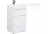 Aquanet Токио 110 L белый тумба с раковиной (напольная, 1 ящик, 2 дверцы)