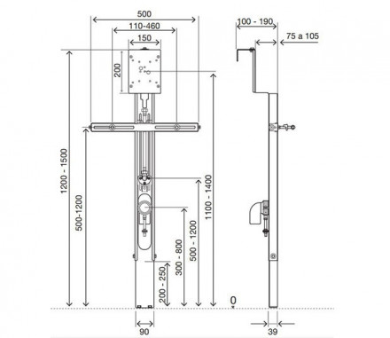 Oli ECO URINAL 879116 инсталляция для биде