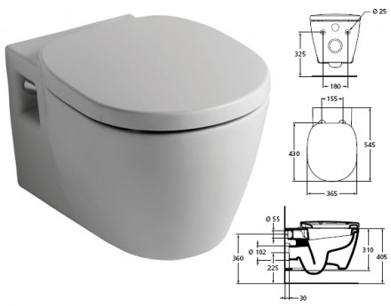 Ideal Standard W880101 CET Инсталляция с подвесным унитазом