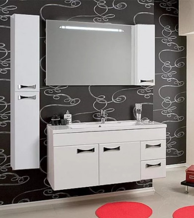 Акватон Диор 120 белый 1A110702DR01R Зеркало шкаф справа