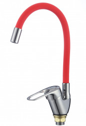 Fmark FM4104-03 смеситель с гибким цветным изливом для кухонной мойки