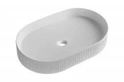 Milleau Glace MU8009-GW Раковина накладная 58x36x10 белый глянец