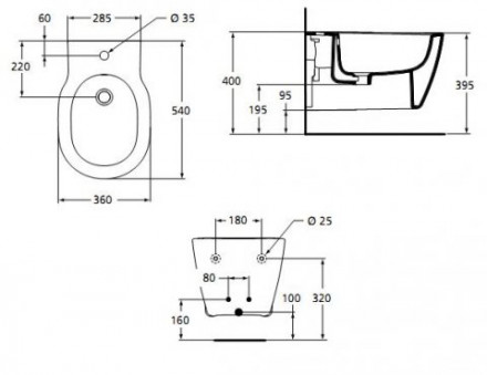 Ideal Standard Connect E799701 биде подвесное