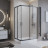 BelBagno UNO-195-AH-2-100/80-C-NERO душевой уголок
