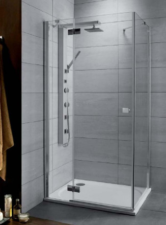 Radaway Almatea KDJ 100Rx80 Душевой угол стекло графит