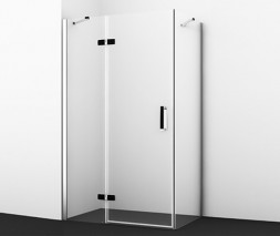 WasserKRAFT Aller 10H06LBLACK MATT Душевой угол 120x80
