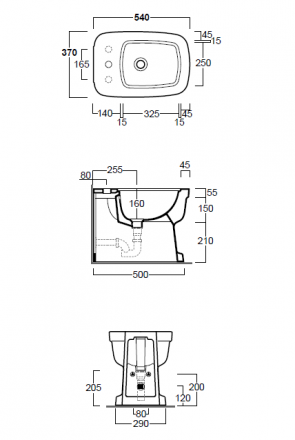 Simas Evolution EVO 04 биде напольное 540х370