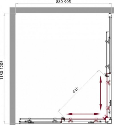 Belbagno SELA AH-2 120x90 душевой угол стекло прозрачное