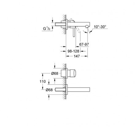 Grohe Concetto 19575001 смеситель для раковины